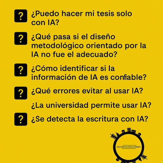 Asesoría de Tesis: Preguntas Frecuentes sobre el Uso de IA