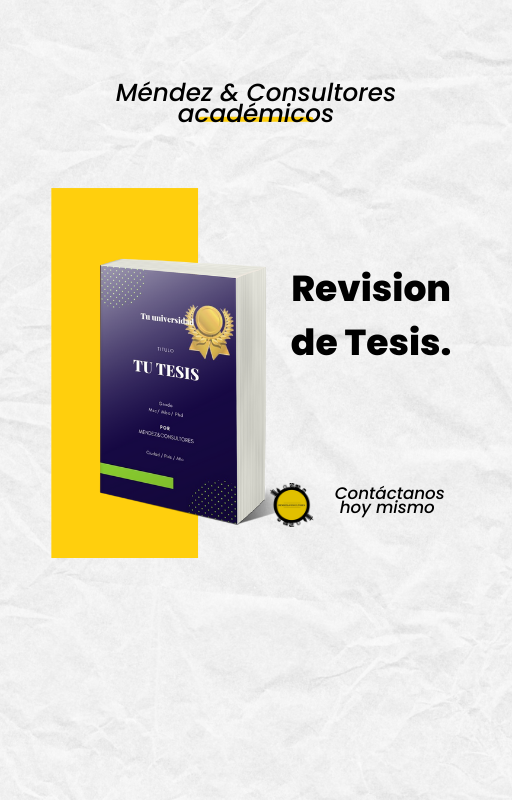 Revisión personalizada para tu tesis * Añade al carrito para asegurar oferta.