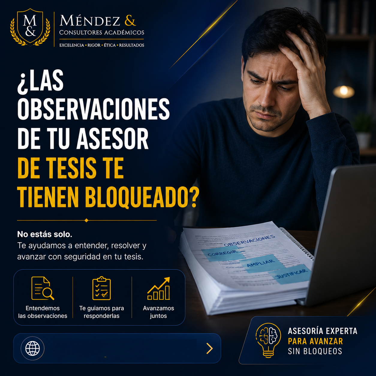 Corrección de Observaciones de Tesis | Maestría y Doctorado