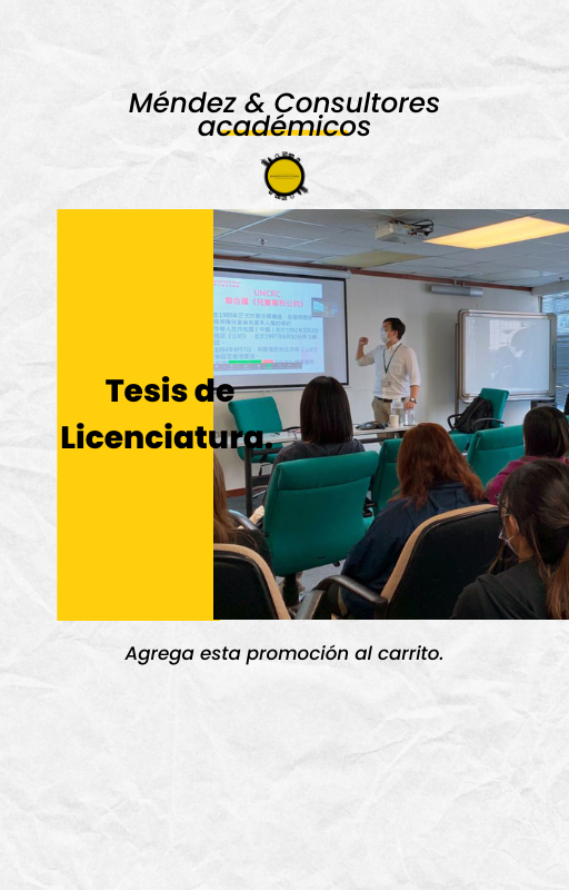 Elaboración de Tesis grado, licenciatura, TFg desde 0.