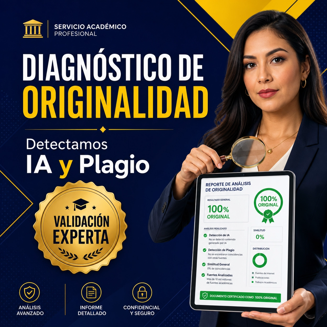 Diagnóstico de plagio y escritura con IA