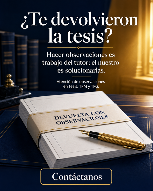 Corrección de Observaciones de Tesis | Maestría y Doctorado
